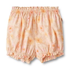Wheat nappy pants Angie - Alabaster flower bobbles